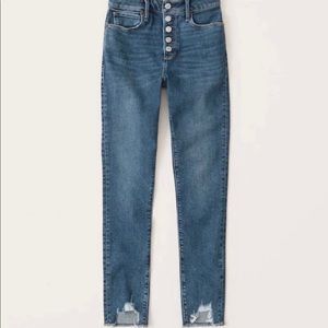 Abercrombie High Rise Super Skinny Ankle Jeans
